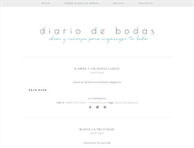 Tablet Screenshot of diariodebodas.es